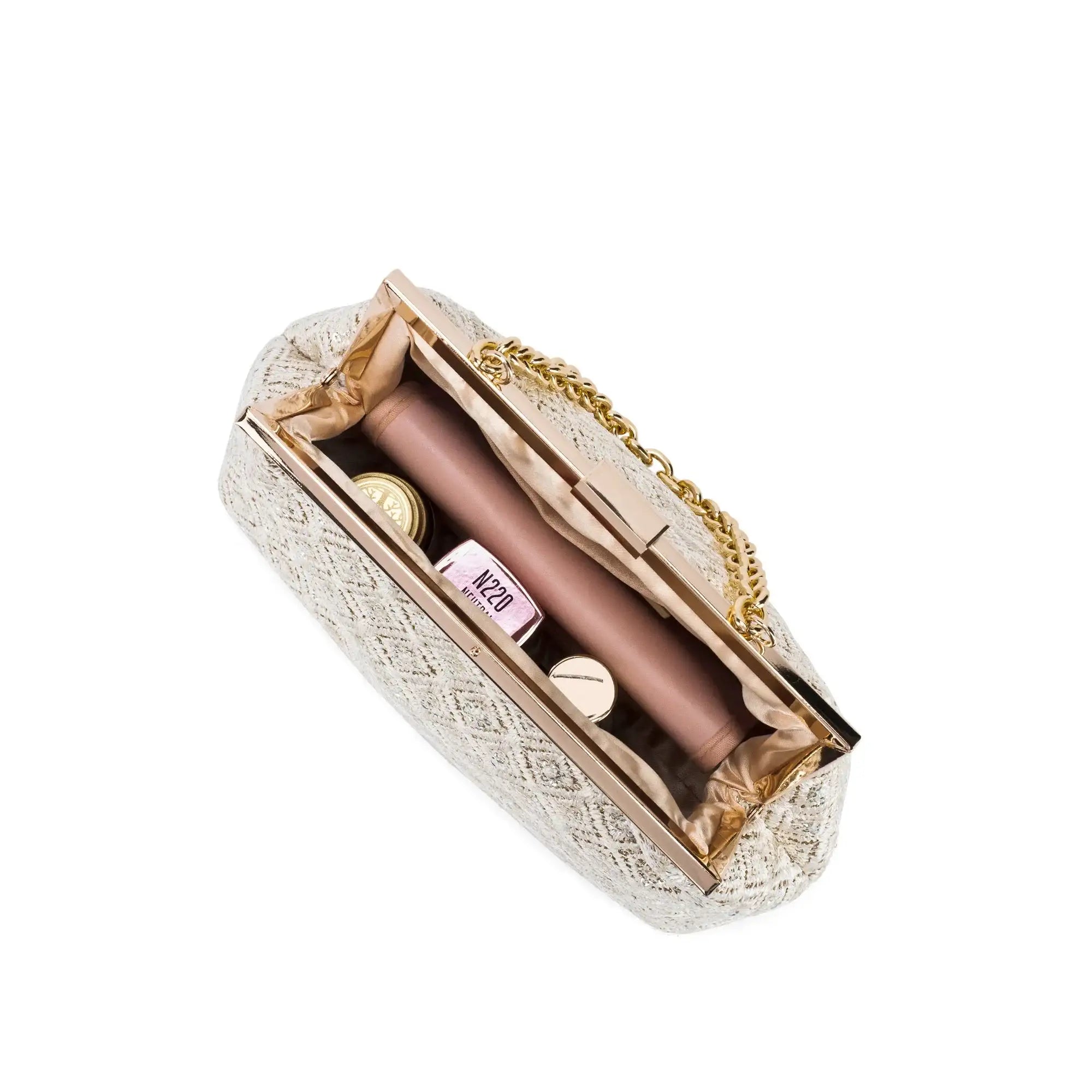 Texas Elara Light Gold Clutch - Lino Perros