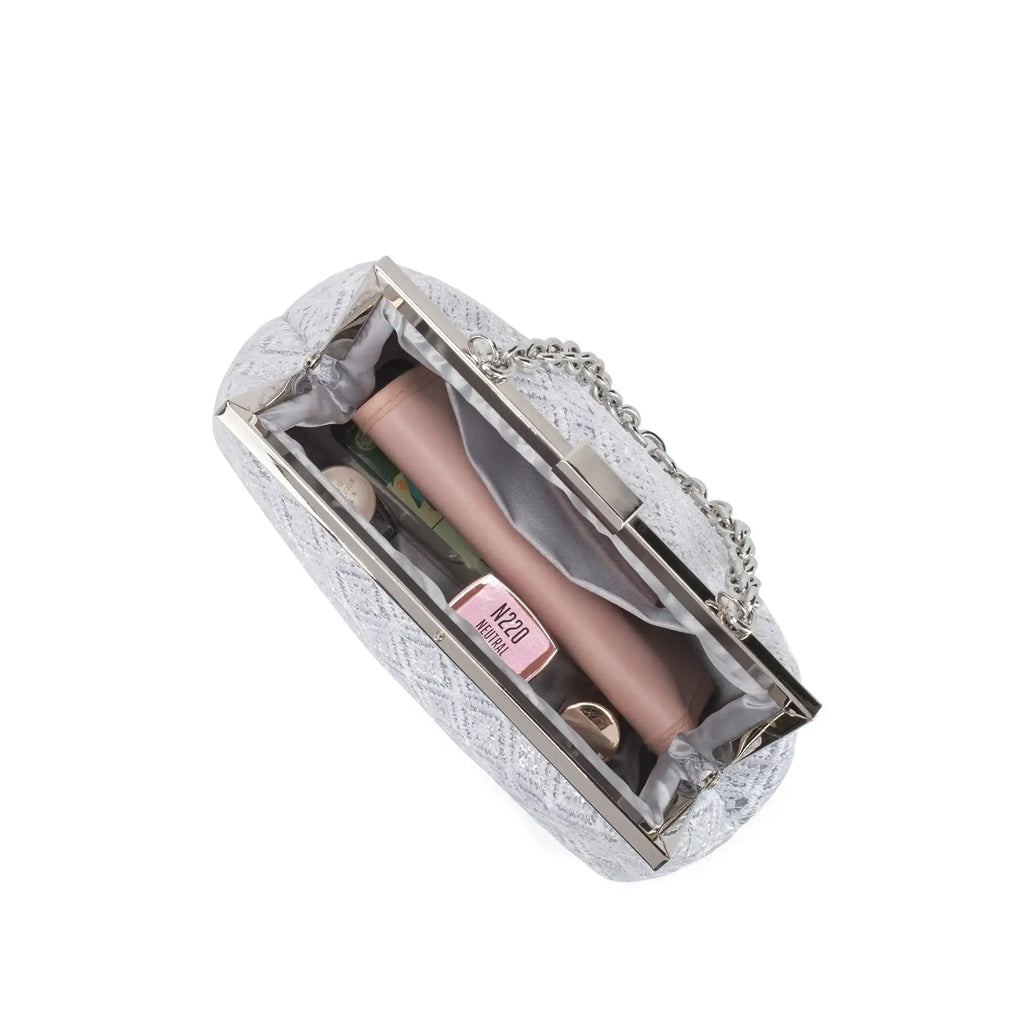 Texas Elara Silver Clutch - Lino Perros