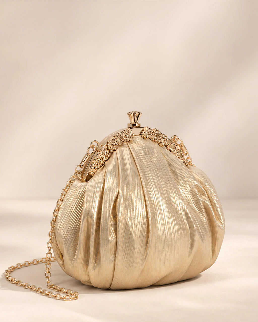 Texas Faye Gold Clutch - Lino Perros