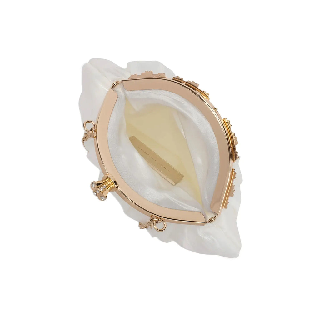 Texas Faye White Clutch - Lino Perros