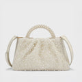 Texas Rosa Pearl-White Clutch - Lino Perros