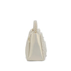 Texas Rosa Pearl-White Clutch - Lino Perros