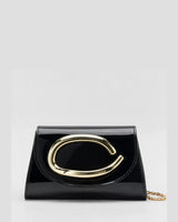 Texas Ellipse Black Clutch