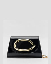 Texas Ellipse Black Clutch