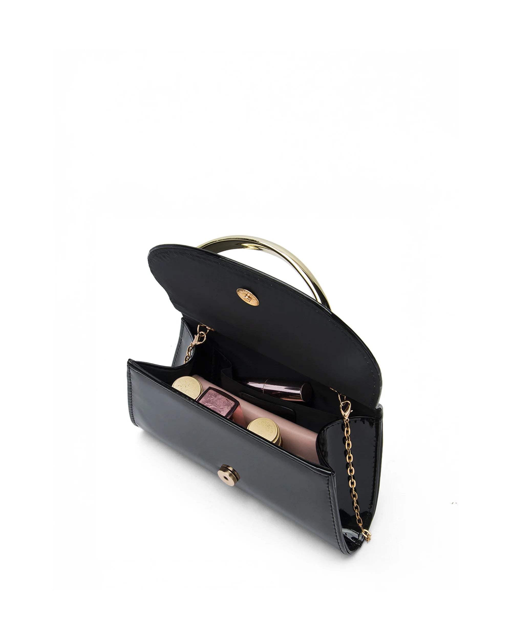Texas Ellipse Black Clutch