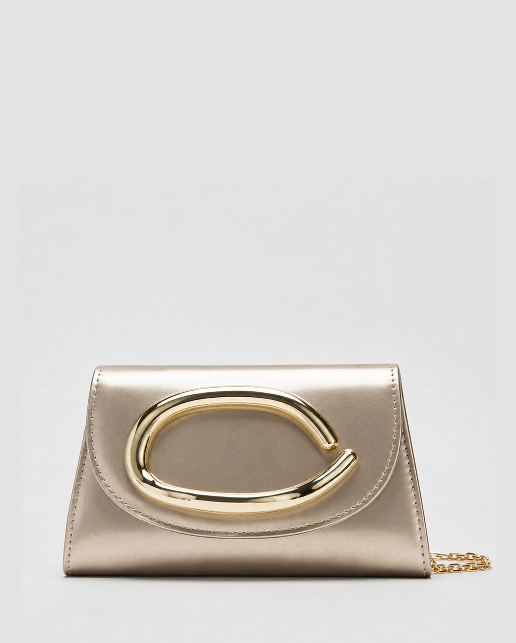 Texas Ellipse Gold Clutch