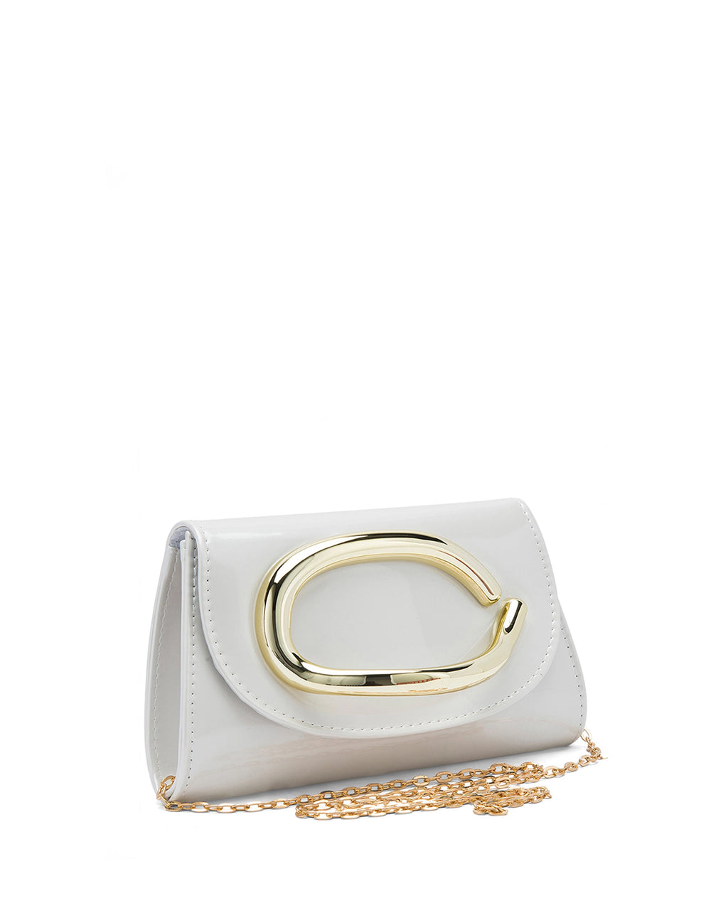 Texas Ellipse Off-White Clutch