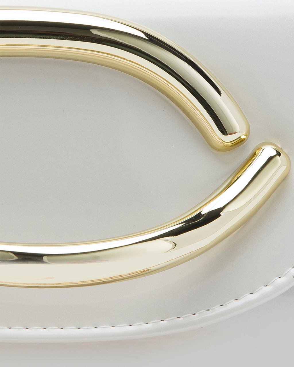 Texas Ellipse Off-White Clutch