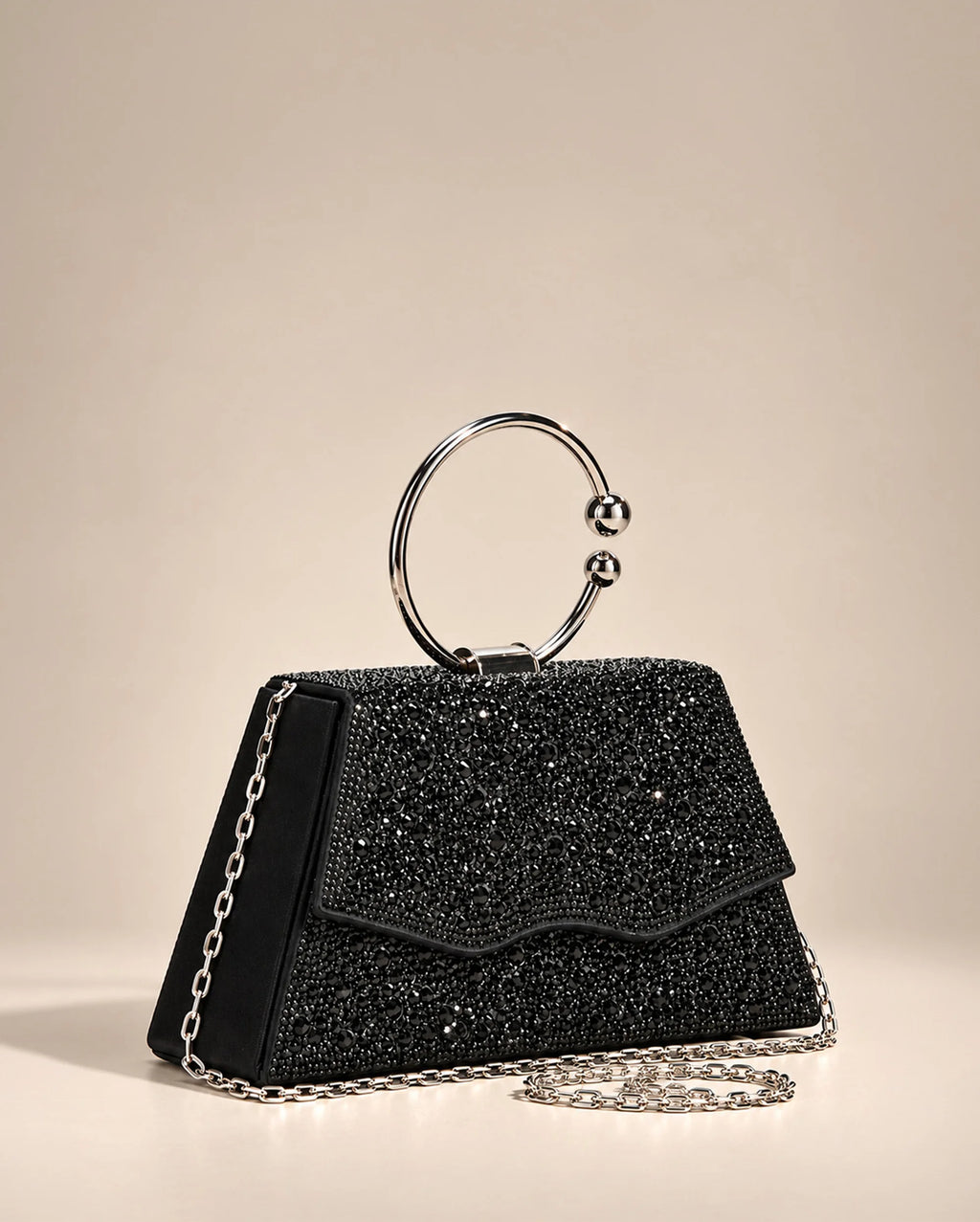 Texas Sia Black Clutch