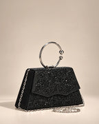 Texas Sia Black Clutch
