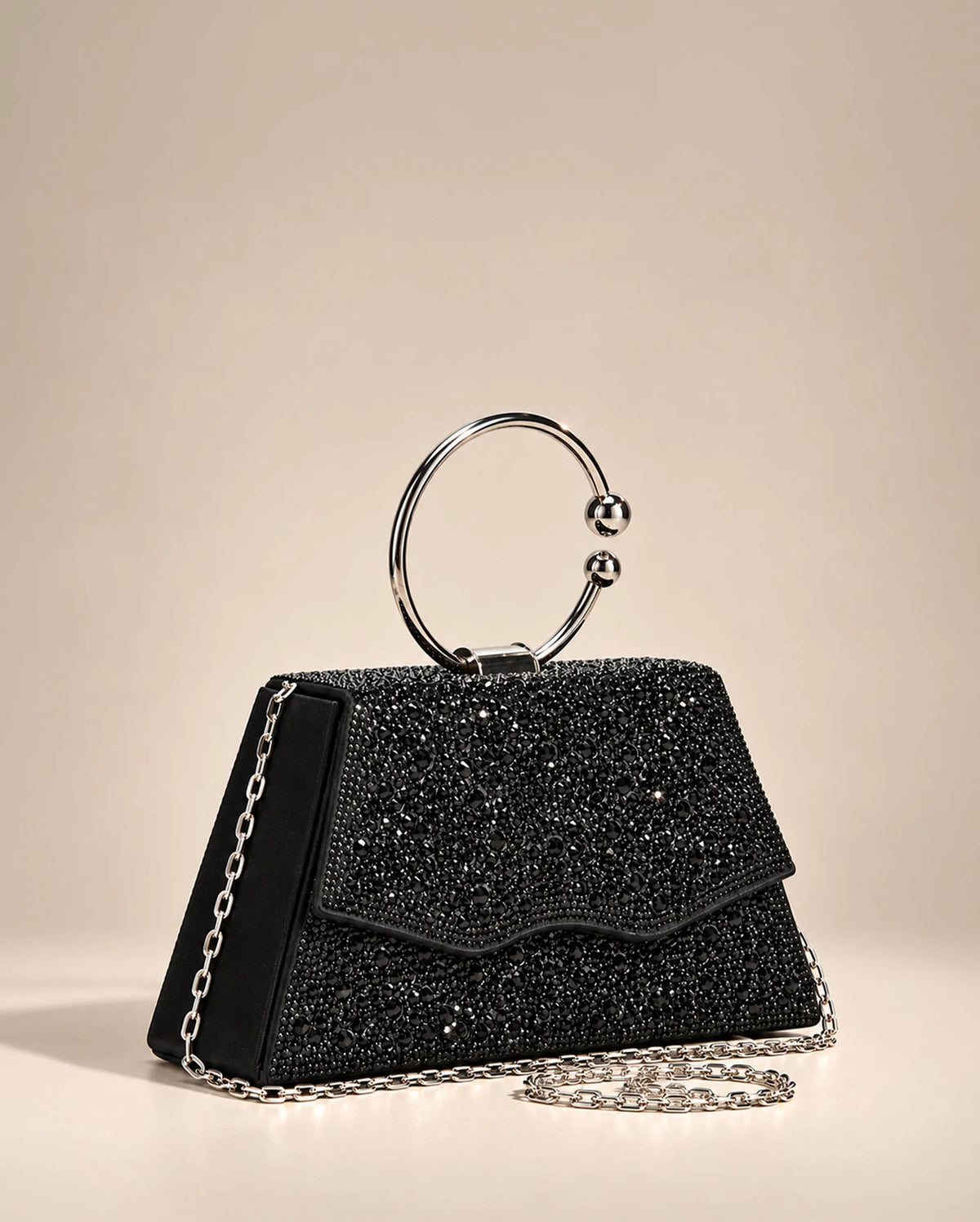 Texas Sia Black Clutch
