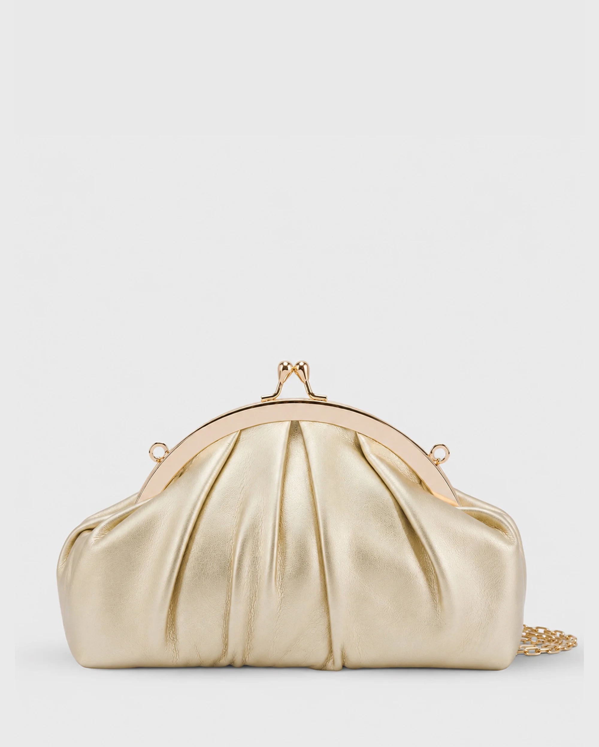 Texas Tara Light Gold Clutch