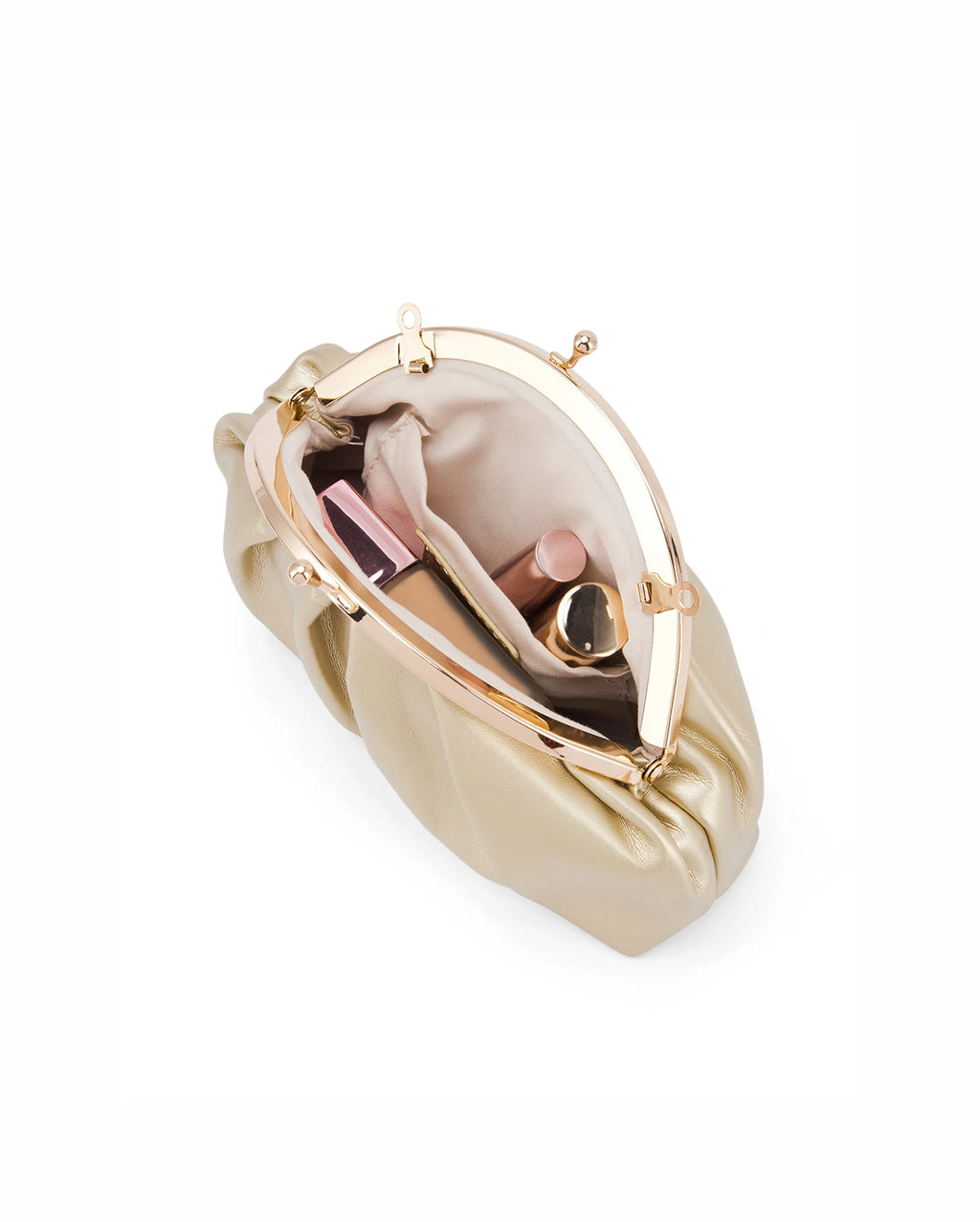 Texas Tara Light Gold Clutch