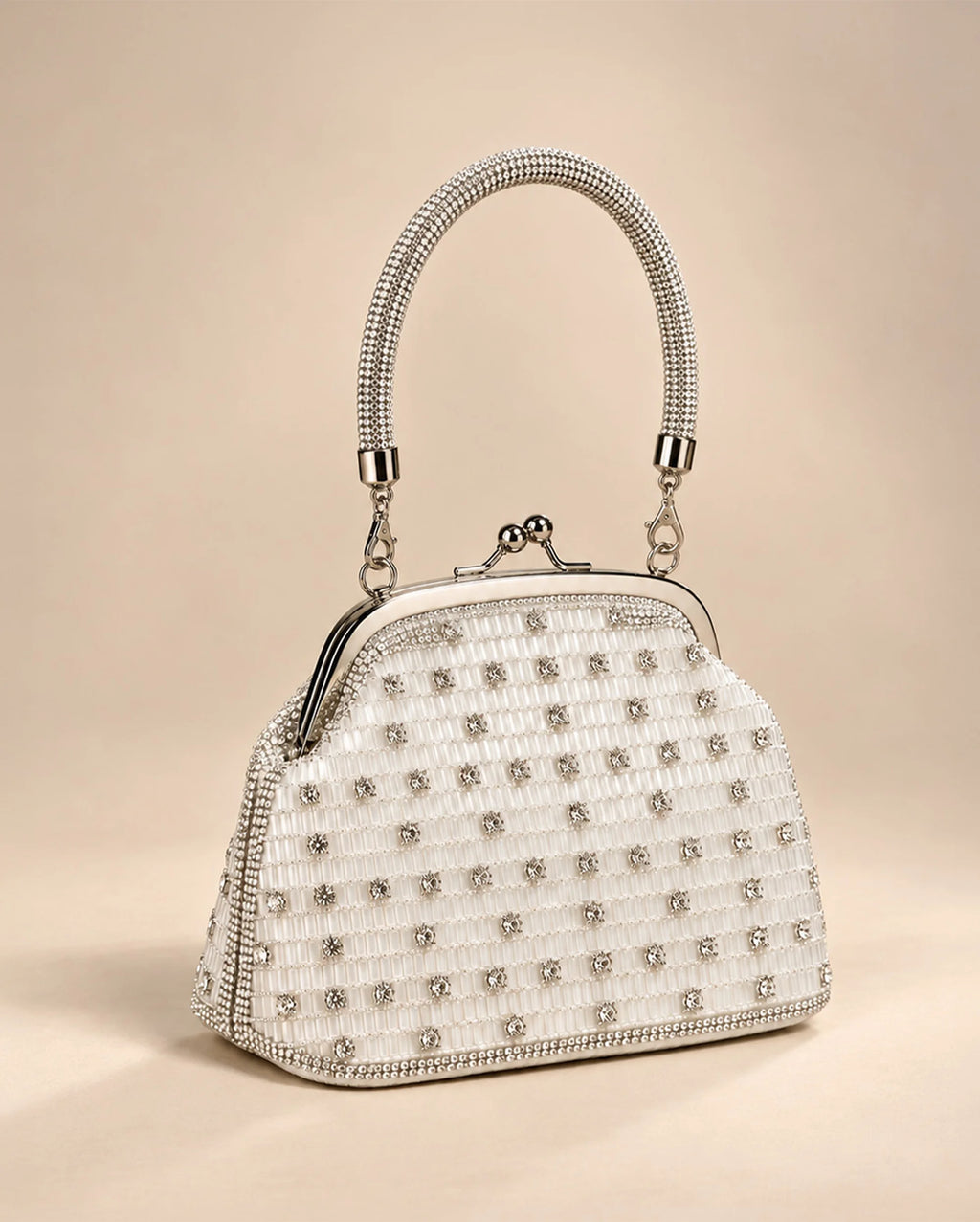Texas Sera Silver Clutch