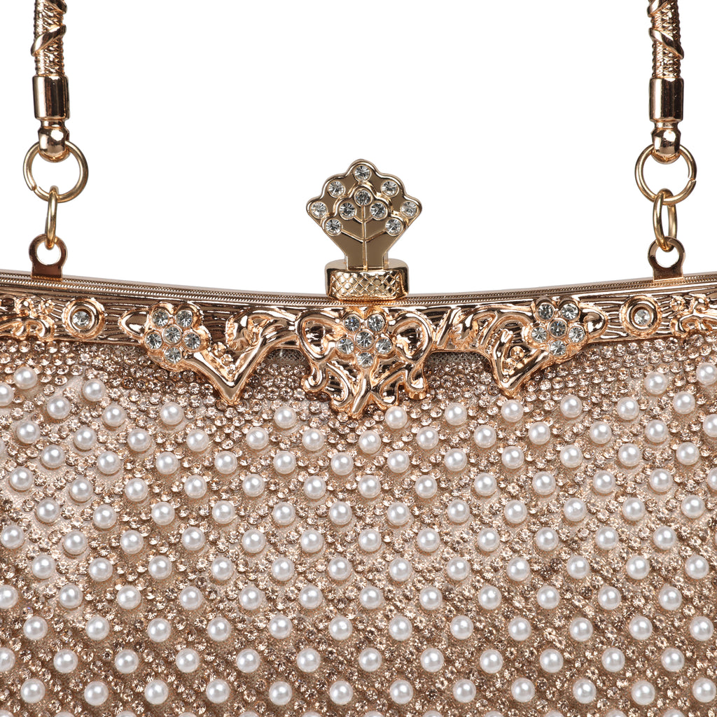 Texas Elysia Rose Gold Clutch
