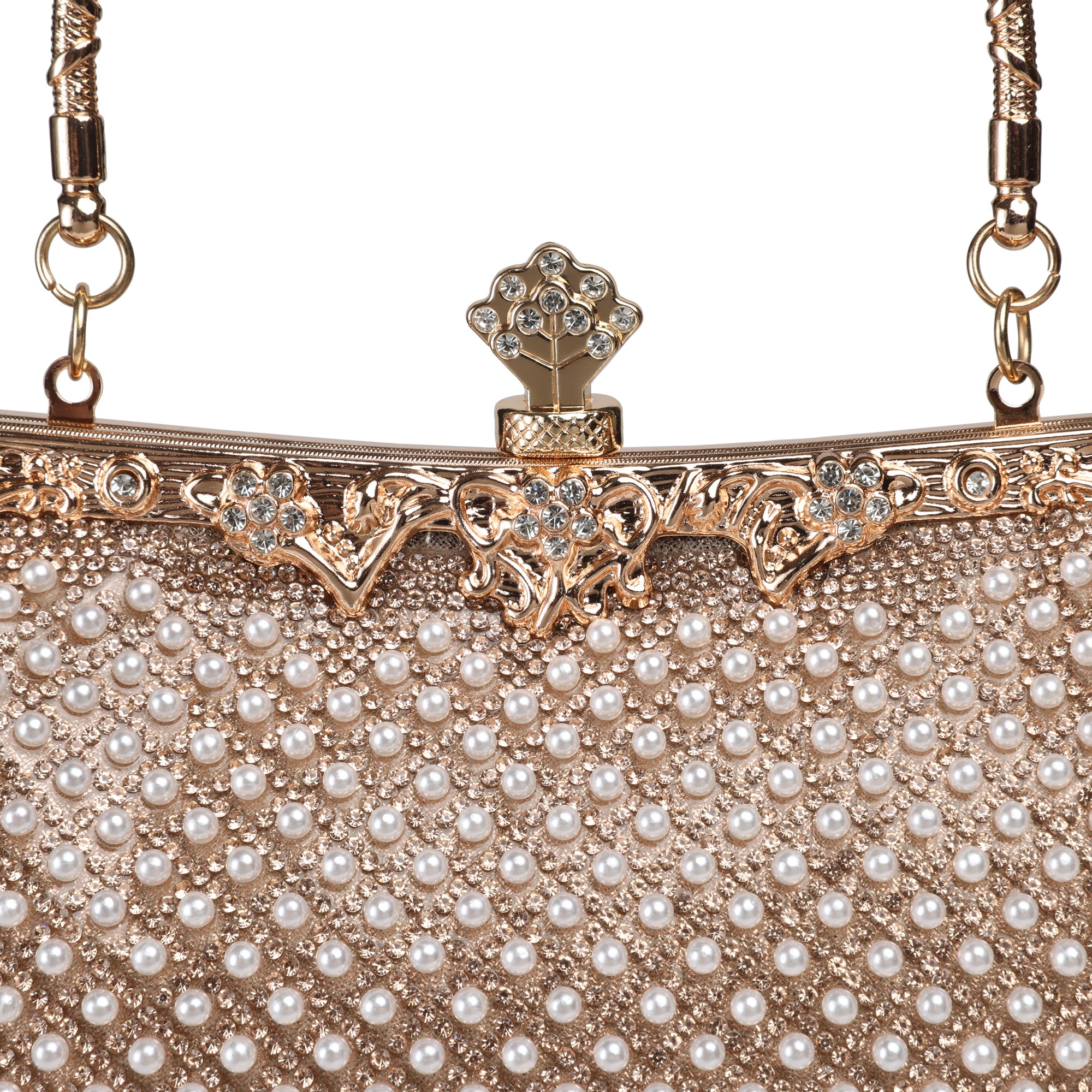 Texas Elysia Rose Gold Clutch