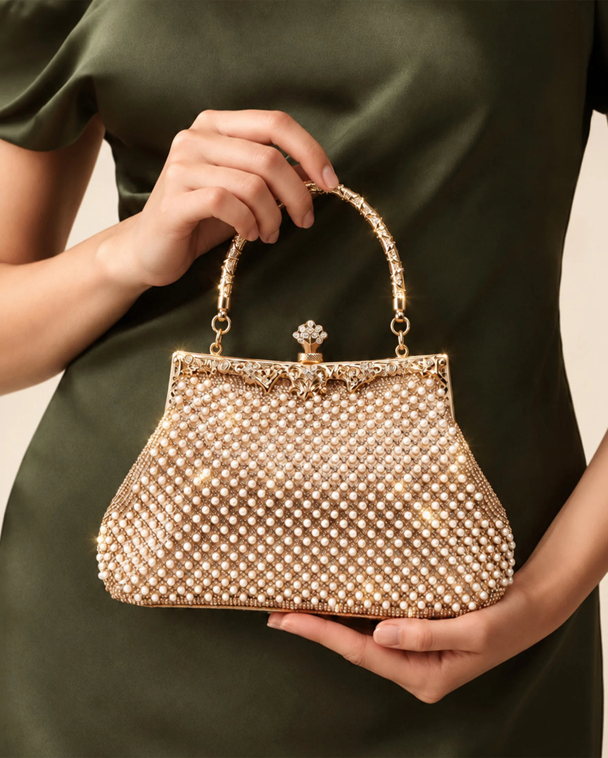 Texas Elysia Rose Gold Clutch