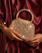 Texas Maison Rose Gold Clutch