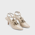 Victoria Cage Beige Stilettos - Lino Perros