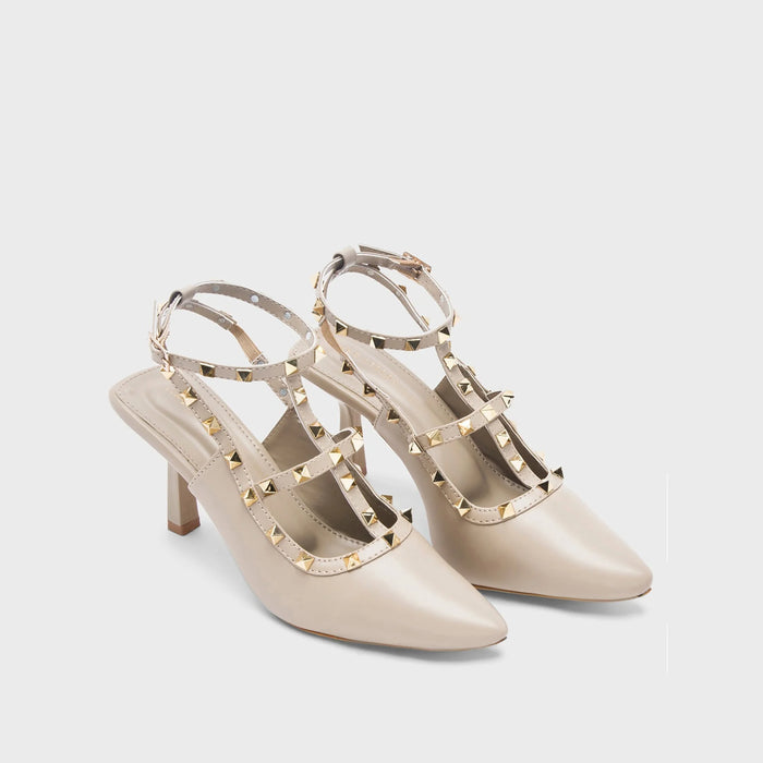 Victoria Cage Beige Stilettos