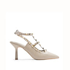 Victoria Cage Beige Stilettos - Lino Perros