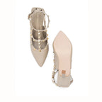 Victoria Cage Beige Stilettos - Lino Perros