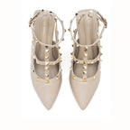 Victoria Cage Beige Stilettos - Lino Perros