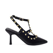 Victoria Cage Jet Black Stilettos