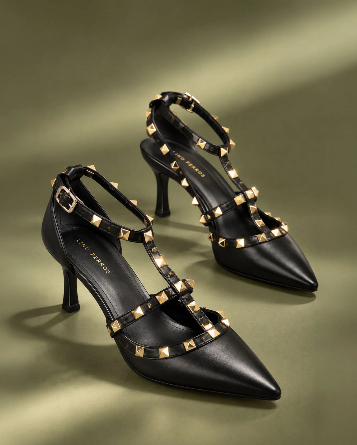 Victoria Cage Jet Black Stilettos