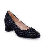 Gabbana Self Embossed Black Pumps - Lino Perros