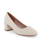 Gabbana Self Embossed Off White Pumps - Lino Perros