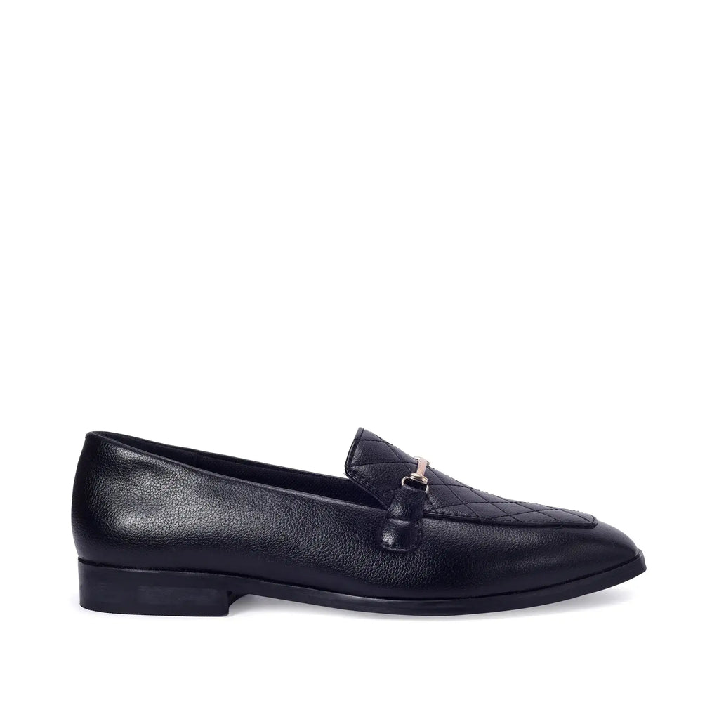 Ava Formal Jet Black Loafers - Lino Perros