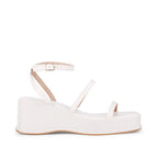 Bowie Casual Platform Off White Sandals - Lino Perros
