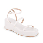 Bowie Casual Platform Off White Sandals - Lino Perros