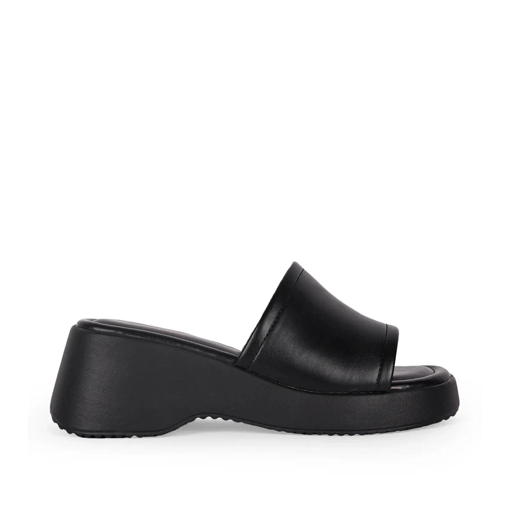 Bowie Everyday Platform Black Sliders - Lino Perros