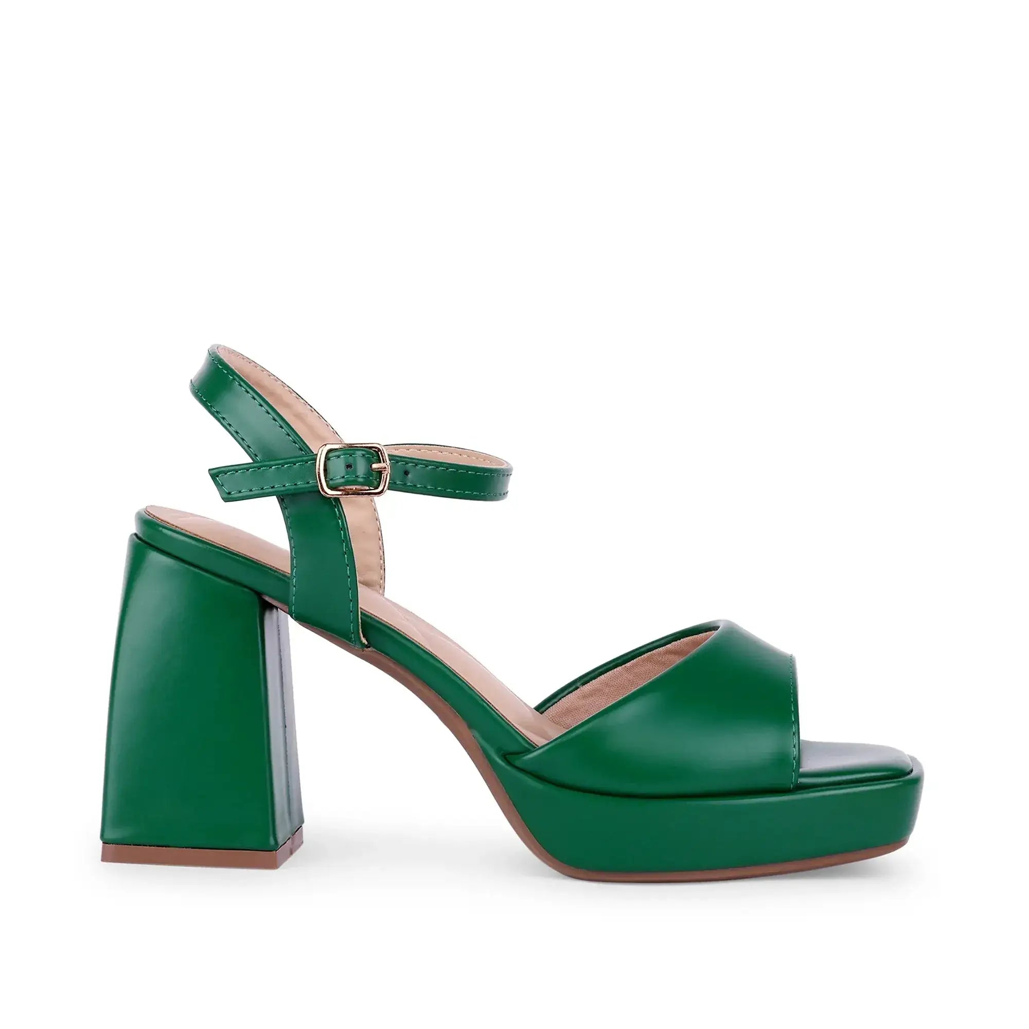 Tiffany Block Green Heels - Lino Perros