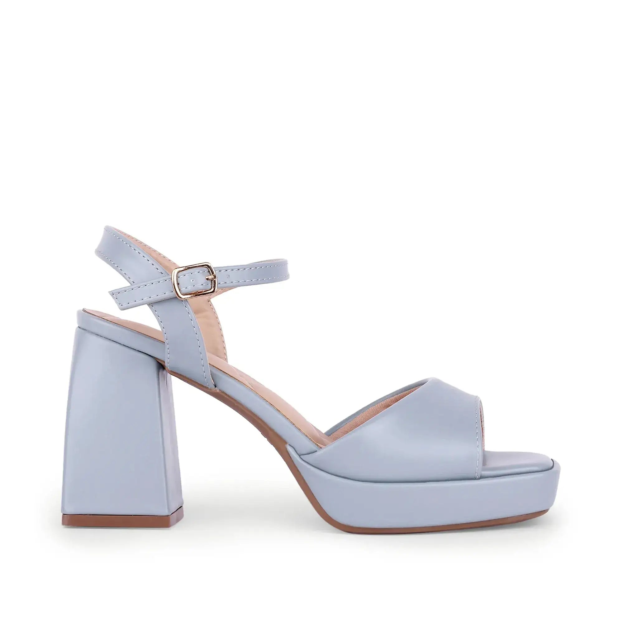 Tiffany Block Soft Blue Heels - Lino Perros