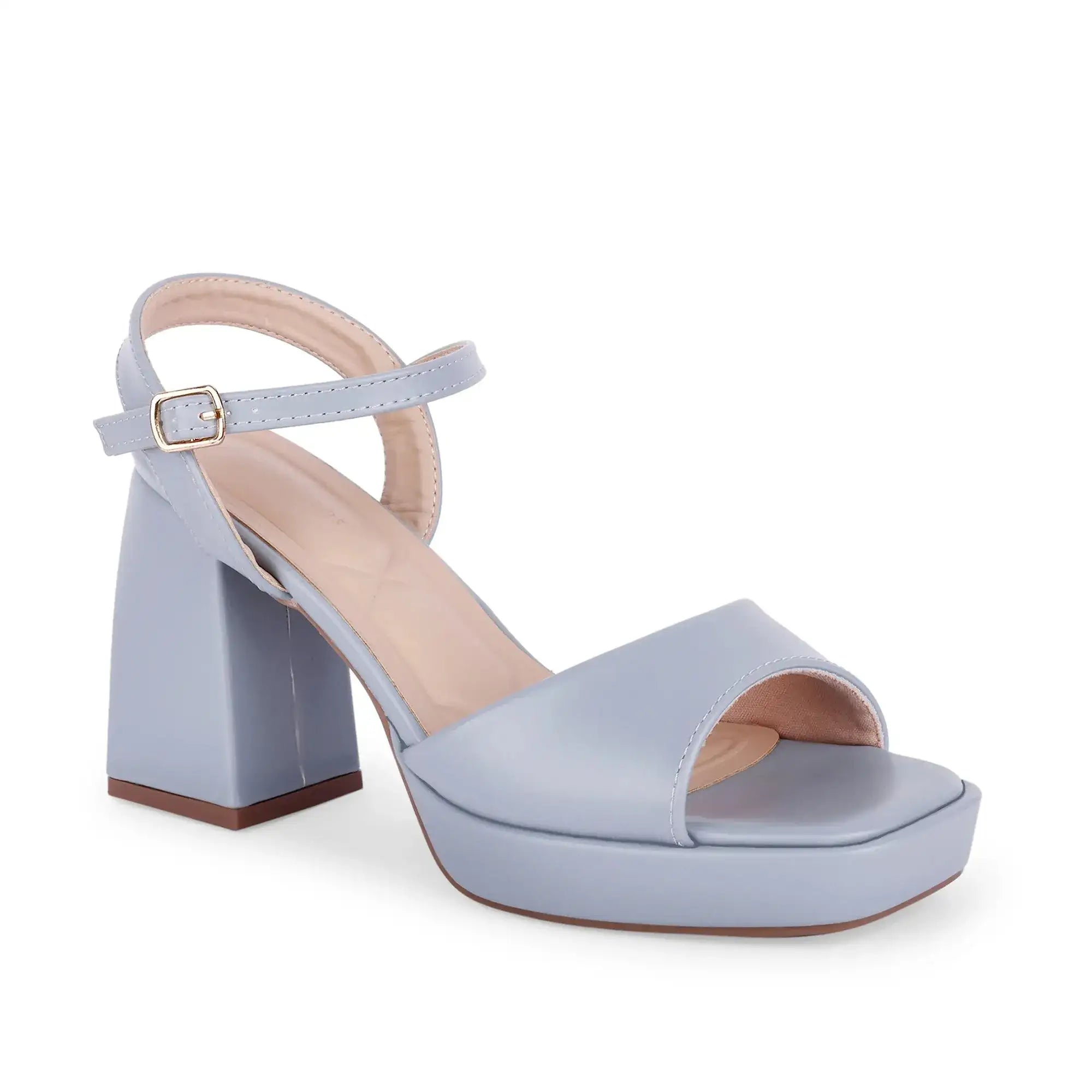 Tiffany Block Soft Blue Heels - Lino Perros