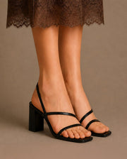Gabbana Modern Black Block Heels