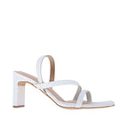 Gabbana Modern White Block Heels - Lino Perros