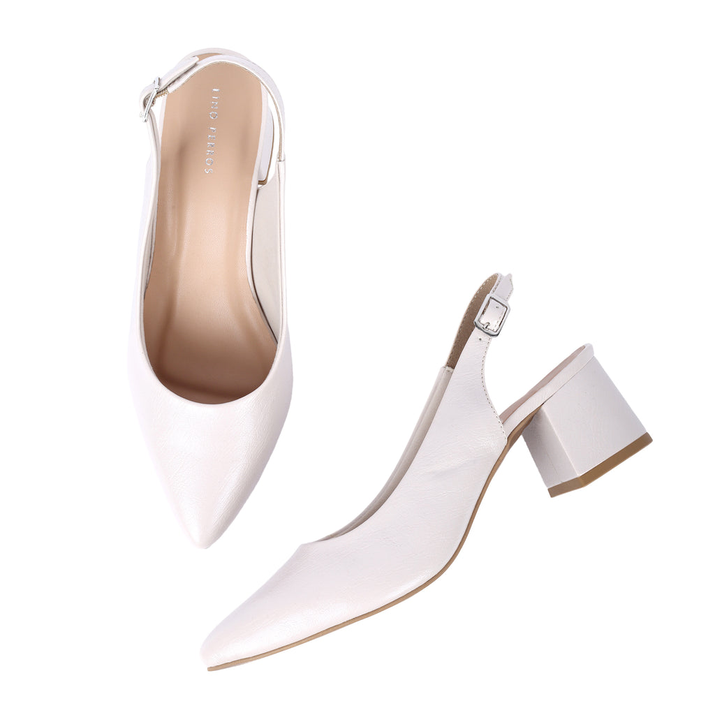 Hepburn Inspiring Soft Beige Pumps Heels | Lino Perros