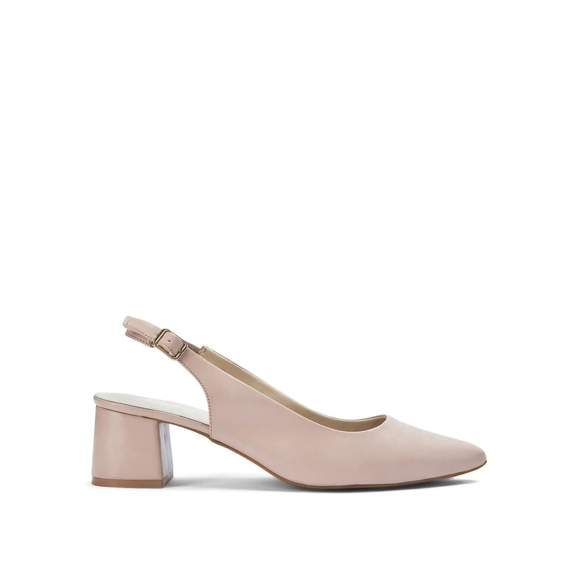 Hepburn Inspiring Peach Beige Pumps Heels - Lino Perros