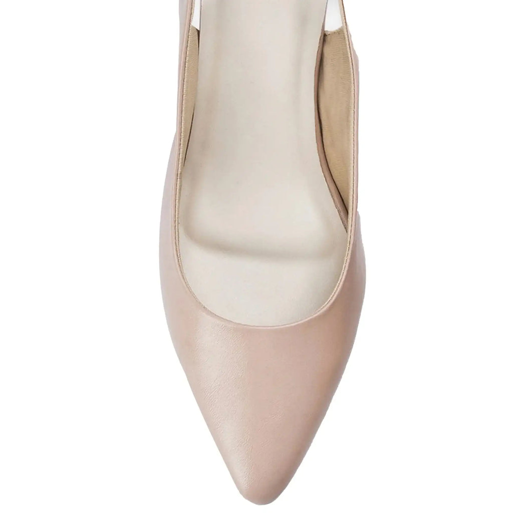 Hepburn Inspiring Peach Beige Pumps Heels - Lino Perros