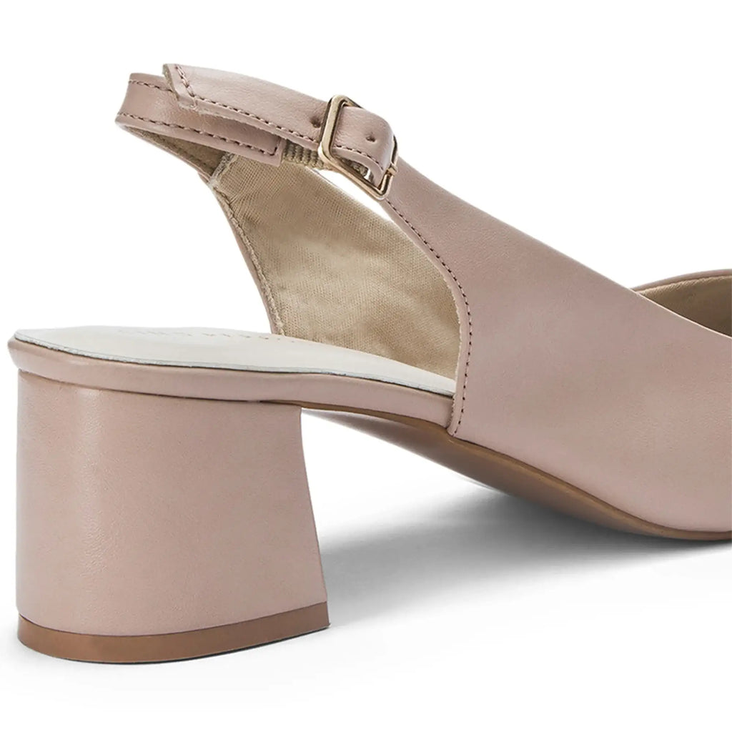 Hepburn Inspiring Peach Beige Pumps Heels - Lino Perros