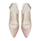 Hepburn Inspiring Peach Beige Pumps Heels - Lino Perros