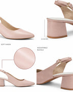 Hepburn Inspiring Peach Beige Pumps Heels - Lino Perros