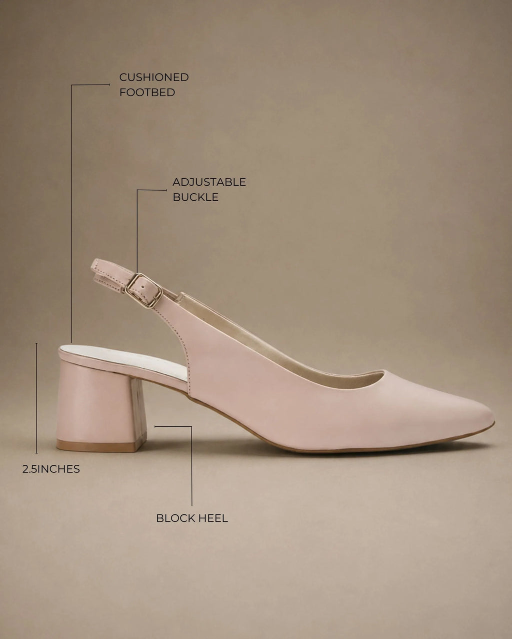 Hepburn Inspiring Peach Beige Pumps Heels - Lino Perros
