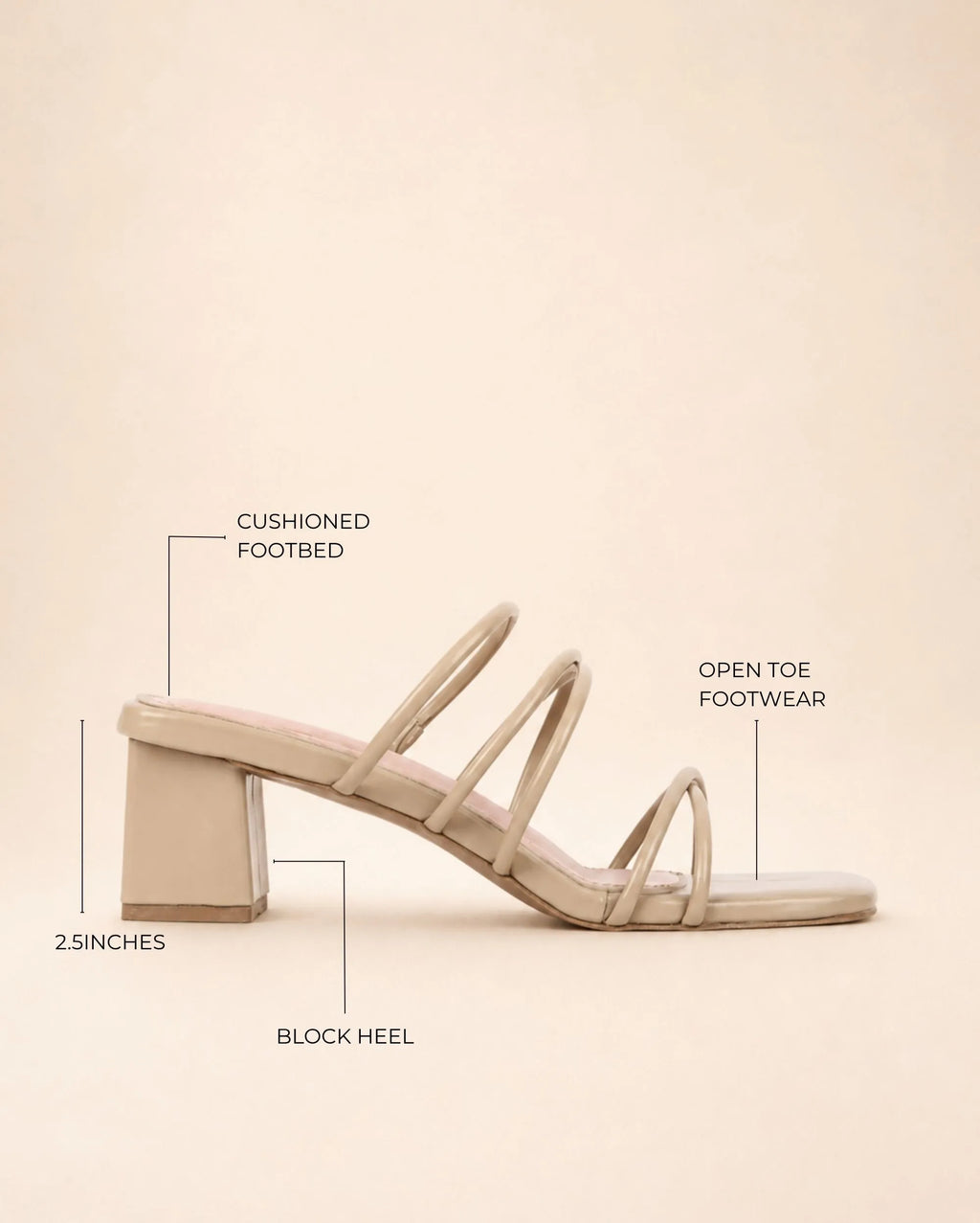 Gabbana Resort Block Beige Heels - Lino Perros