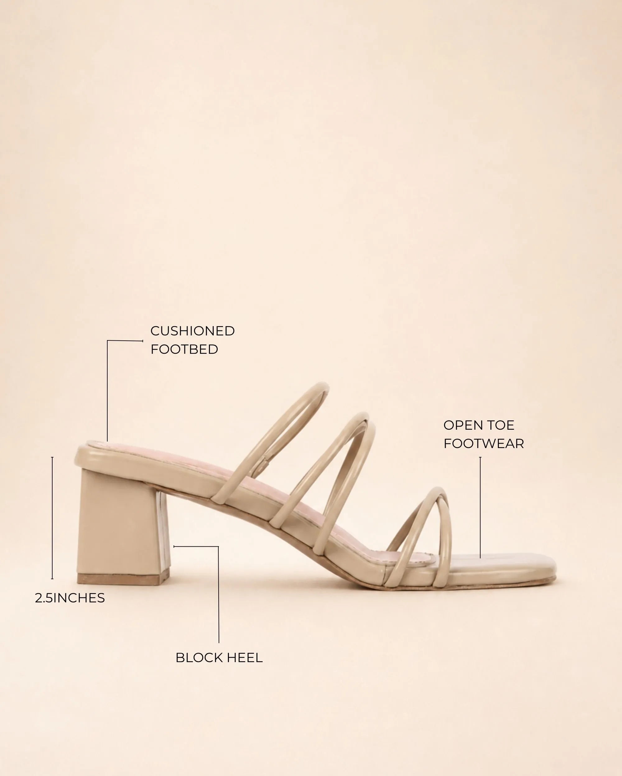 Gabbana Resort Block Beige Heels - Lino Perros