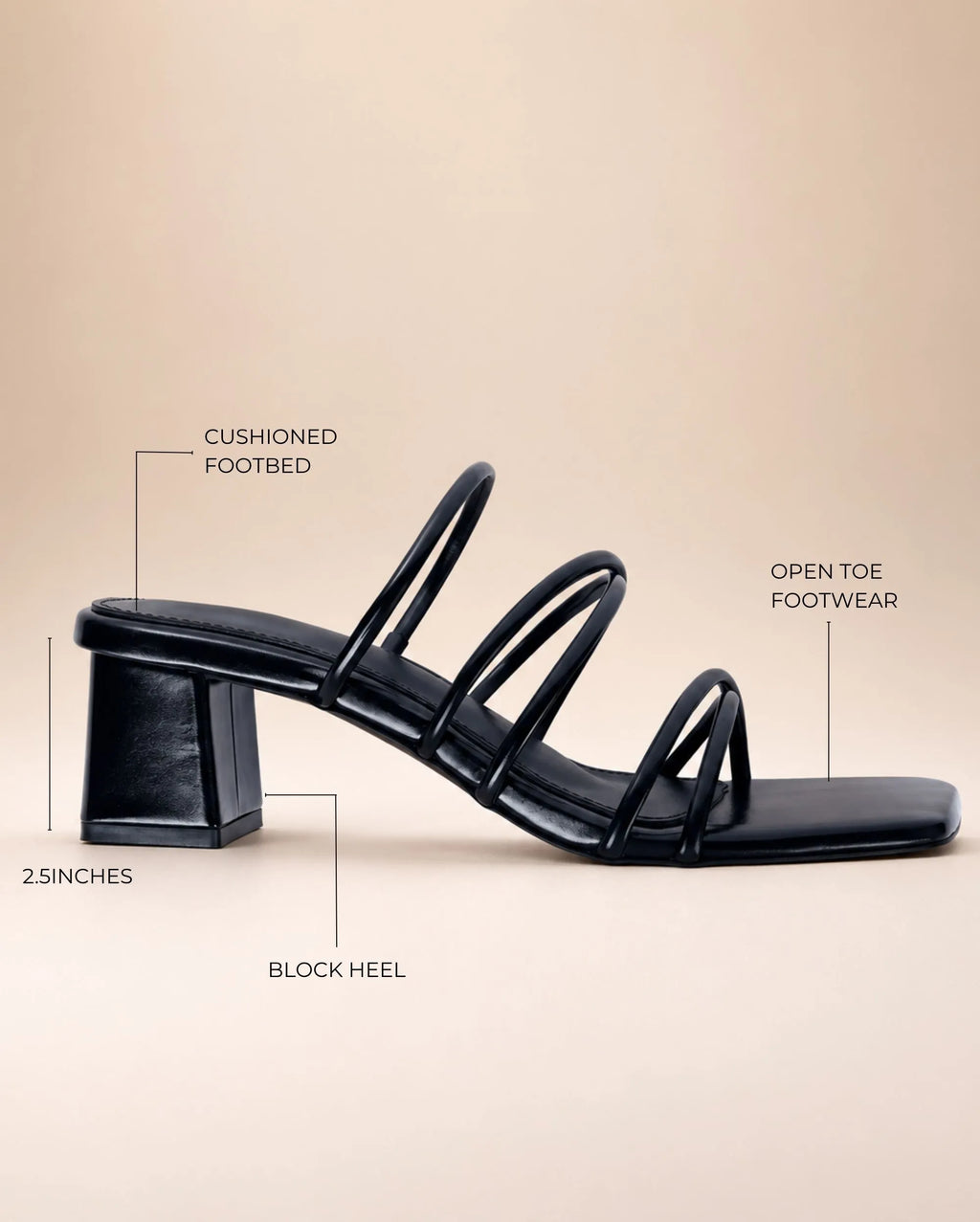 Gabbana Resort Block Black Heels - Lino Perros